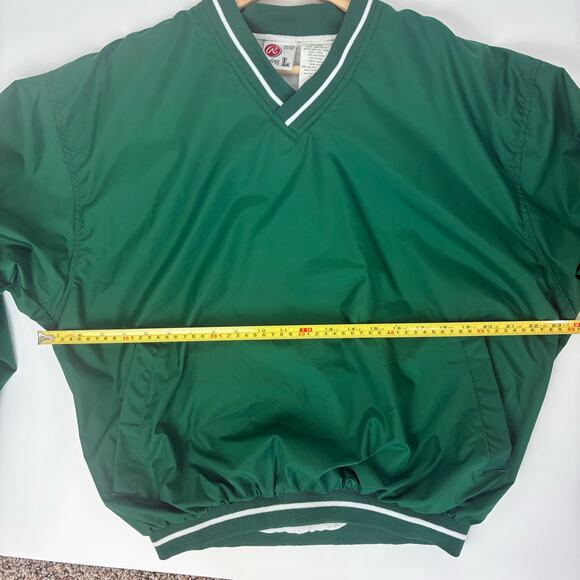 Vintage 1990 Rawlings Windbreaker Jacket NWT L – Nylon Lined 90s Sportswear - Picture 6 of 10